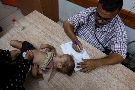 La polio está afectando a los niños en la Franja de Gaza. Foto: Reuters.