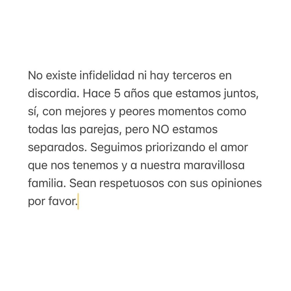 El comunicado de García Moritán.