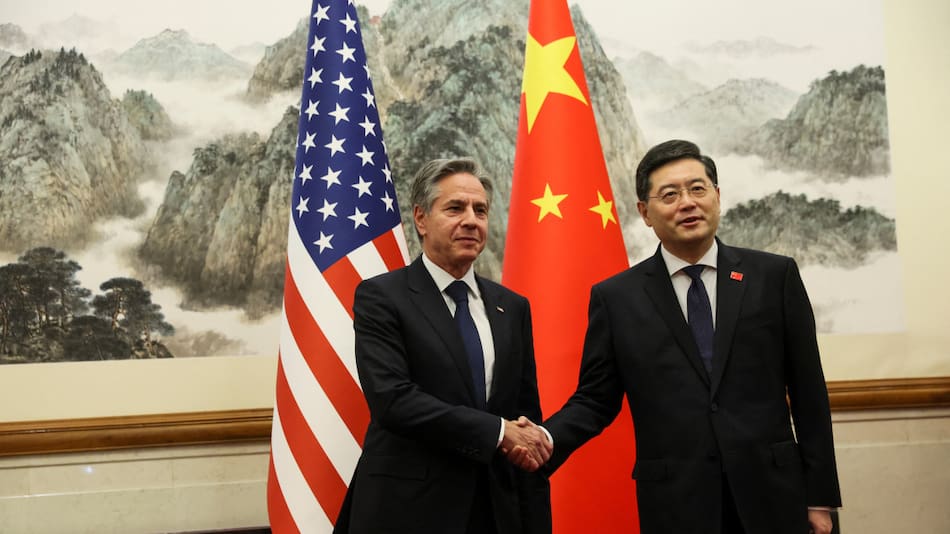 Viaje de Blinken a China. Foto: Reuters.