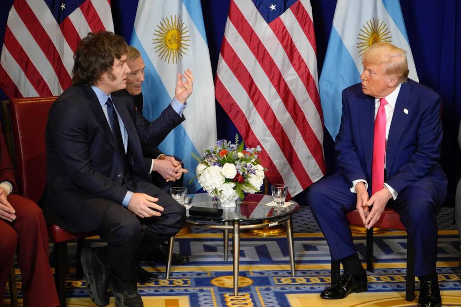 Javier Milei se reunió con Donald Trump. Foto: Presidencia
