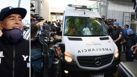 Diego Maradona, muerte, traslado, Foto NA