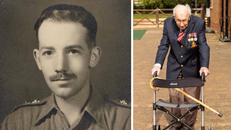 Tom Moore, veterano del Ejército de 99 años recauda más de U$S 2 millones para combatir el coronavirus, REUTERS