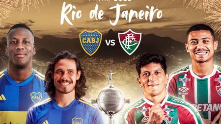 Boca Juniors y Fluminense, los finalistas de la Copa Libertadores. Foto: X @Libertadores.