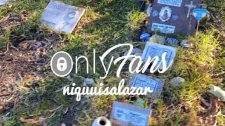 Video porno filmado en un cementerio de Hurlingham. Foto: NA.