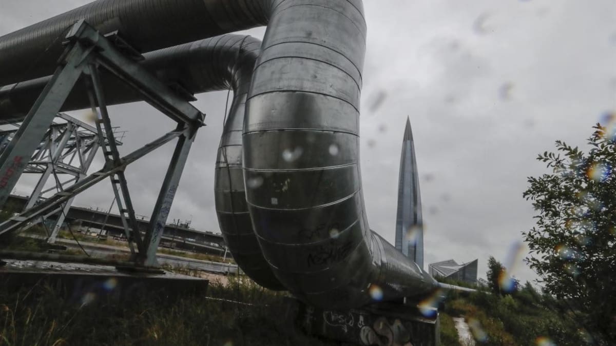 Gazprom y flujo de gas por el Nord Stream 1. Foto: EFE.