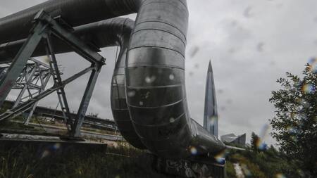 Gazprom y flujo de gas por el Nord Stream 1. Foto: EFE.