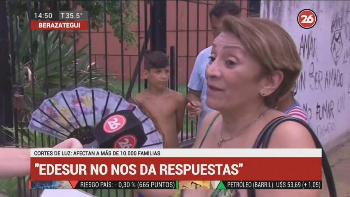 Cortes de luz en Berazategui, Canal 26,