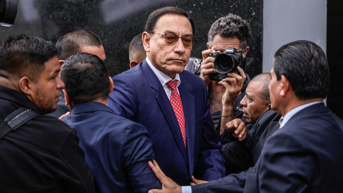 Martín Vizcarra en los Tribunales de Perú.