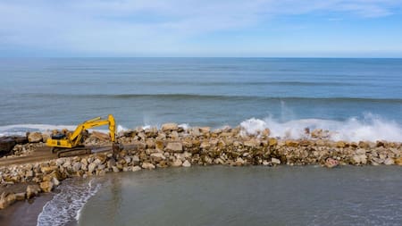 El fenómeno que podría dejar a Mar del Plata sin balnearios. Foto: gba.gob.ar