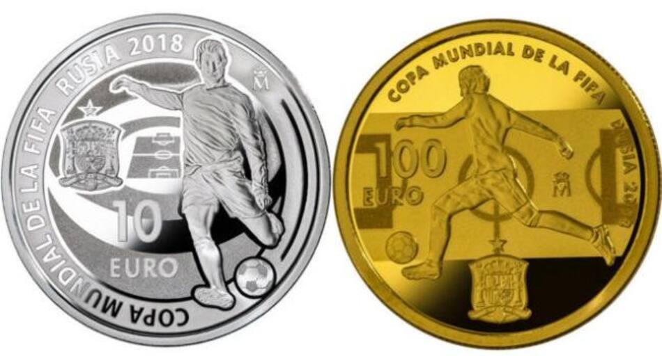 Monedas del Mundial de Rusia en España