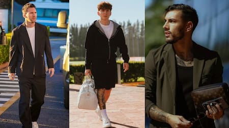 Desde chombas hasta bolsos de marcas de lujo: los looks de los jugadores de la Selección al arribar a Ezeiza