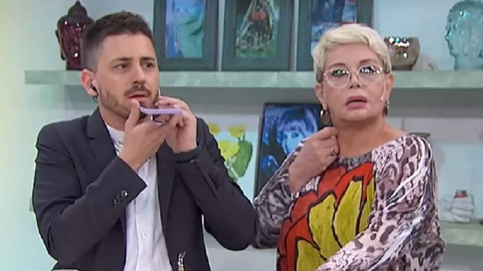 El momento en el que quisieron estafar a Carmen Barbieri. Foto: captura.