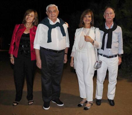 Fiesta de HSBC - Adelmo Gabbi, junto a su mujer y Gustavo Weiss, junto a su mujer Myrian Levy