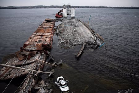 Represa de Kajovka. Foto: @la_patilla