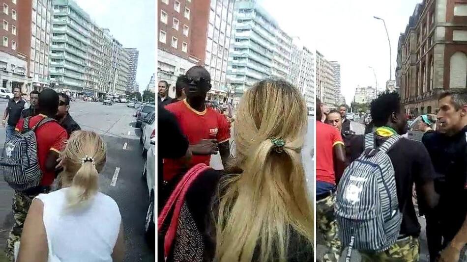 Incidentes con manteros en Mar del Plata