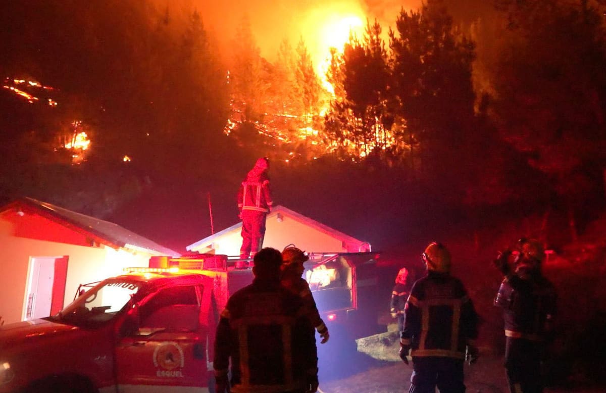 Incendios forestales en Chubut
