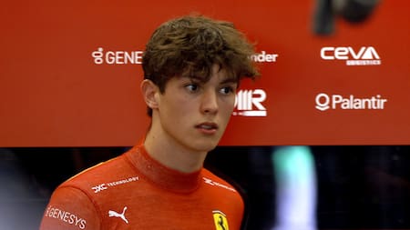 Oliver Bearman, piloto de Ferrari. Foto: REUTERS.