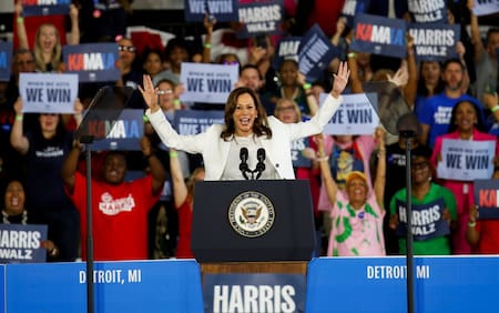 Kamala Harris, candidata a presidenta de Estados Unidos. Foto: Reuters