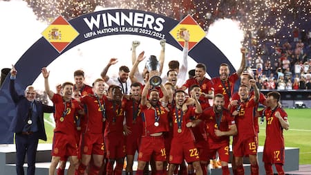 España se consagró en la Nations League. Foto: Reuters.