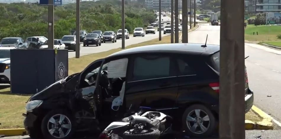 Accidente fatal que involucró a una mujer argentina en Punta del Este.