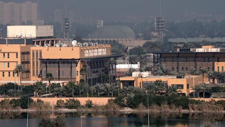 Zona Verde de Bagdad donde se encuentra la embajada de Estados Unidos en Irak