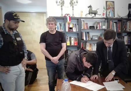 Amado Boudou detenido (NA)