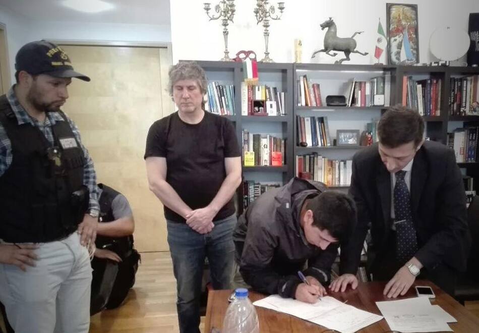 Amado Boudou detenido (NA)