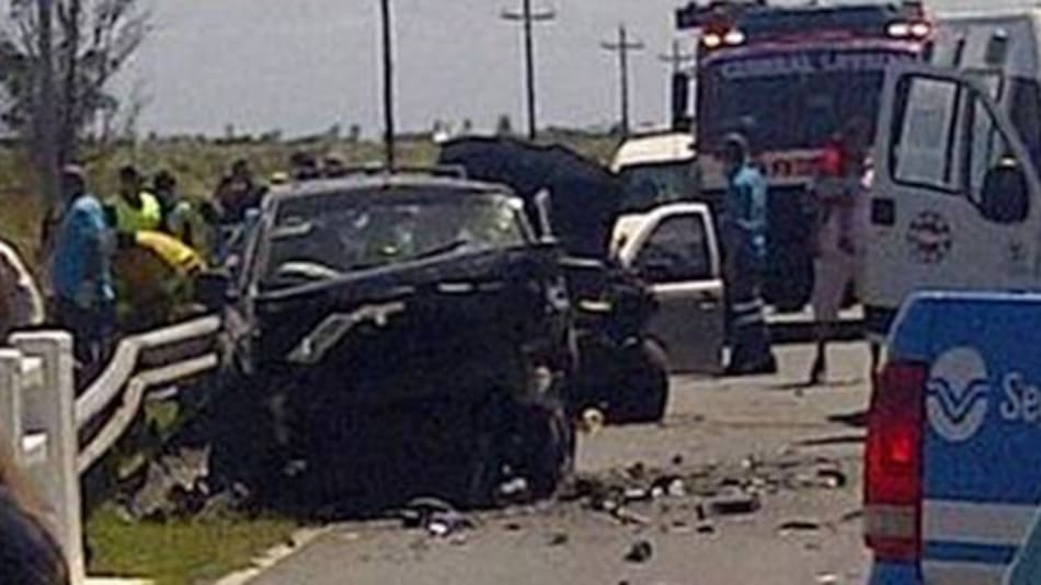 Accidente en Ruta 11 (Foto: @leomaraval)