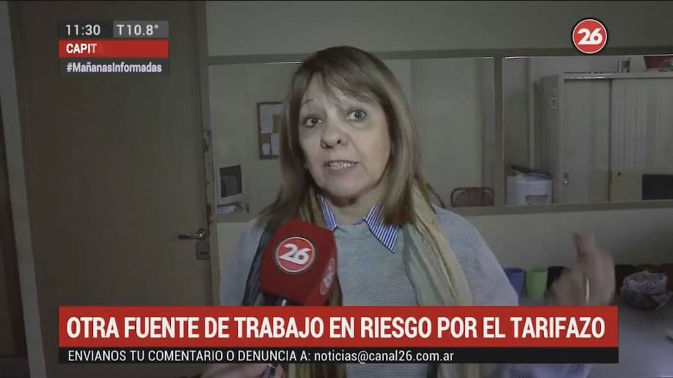 Pyme en riesgo por tarifazos, Canal 26