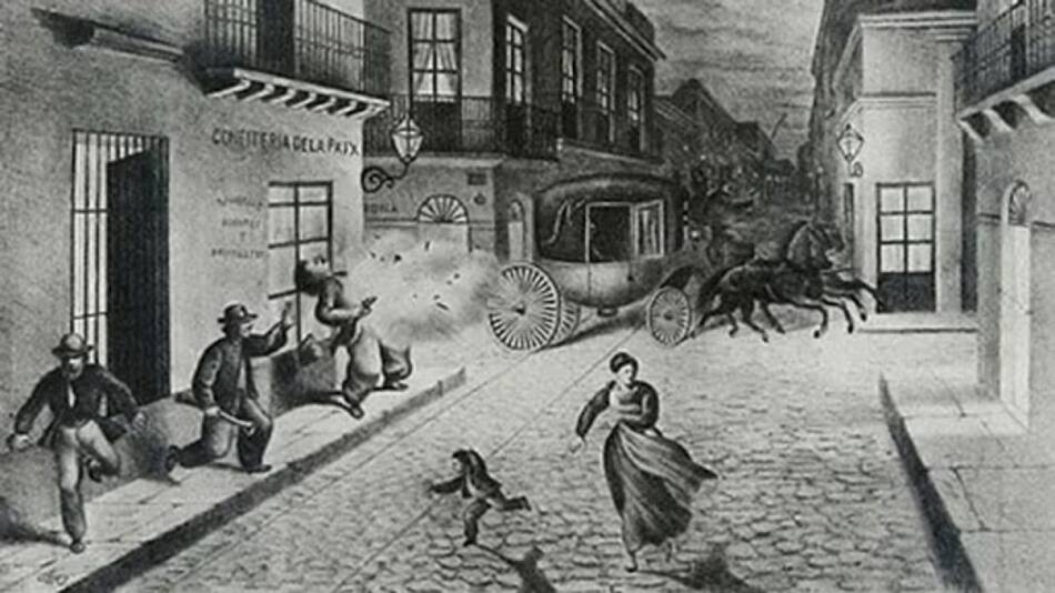 El atentado recreado por Caras y Caretas
