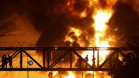 Destrucción en Irán por los misiles de Israel. Foto: Reuters/Majid Asgaripour/WANA