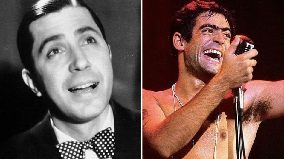 Carlos Gardel y Rodrigo "El Potro" Bueno