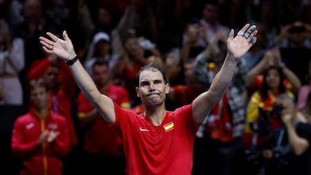 Rafael Nadal en la Copa Davis. Foto: REUTERS.