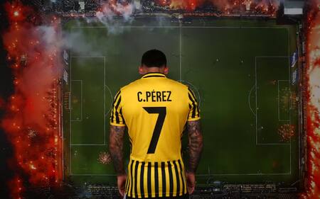 Presentación de Carles Pérez en el Aris Salónica