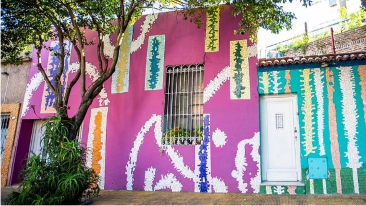 Paseo Lanín, en Barracas. Foto: NA