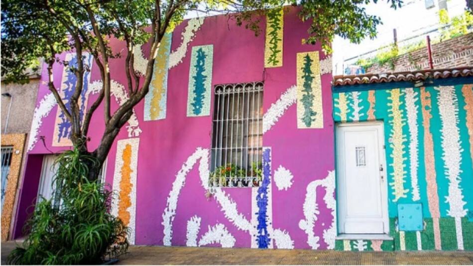 Paseo Lanín, en Barracas. Foto: NA