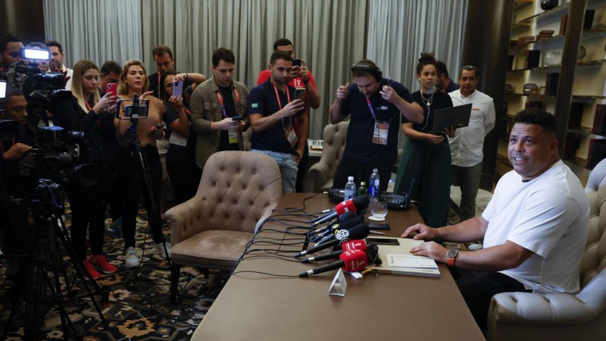 Ronaldo Názario; conferencia de prensa. Foto: EFE.