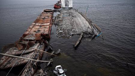 Represa de Kajovka. Foto: @la_patilla