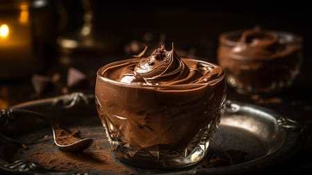 Mousse de chocolate sin lácteos ni azúcar: la receta con fruta que es muy fácil de hacer y lleva 3 ingredientes