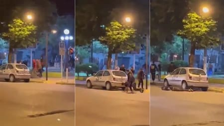 Golpiza en Venado Tuerto. Foto: captura video