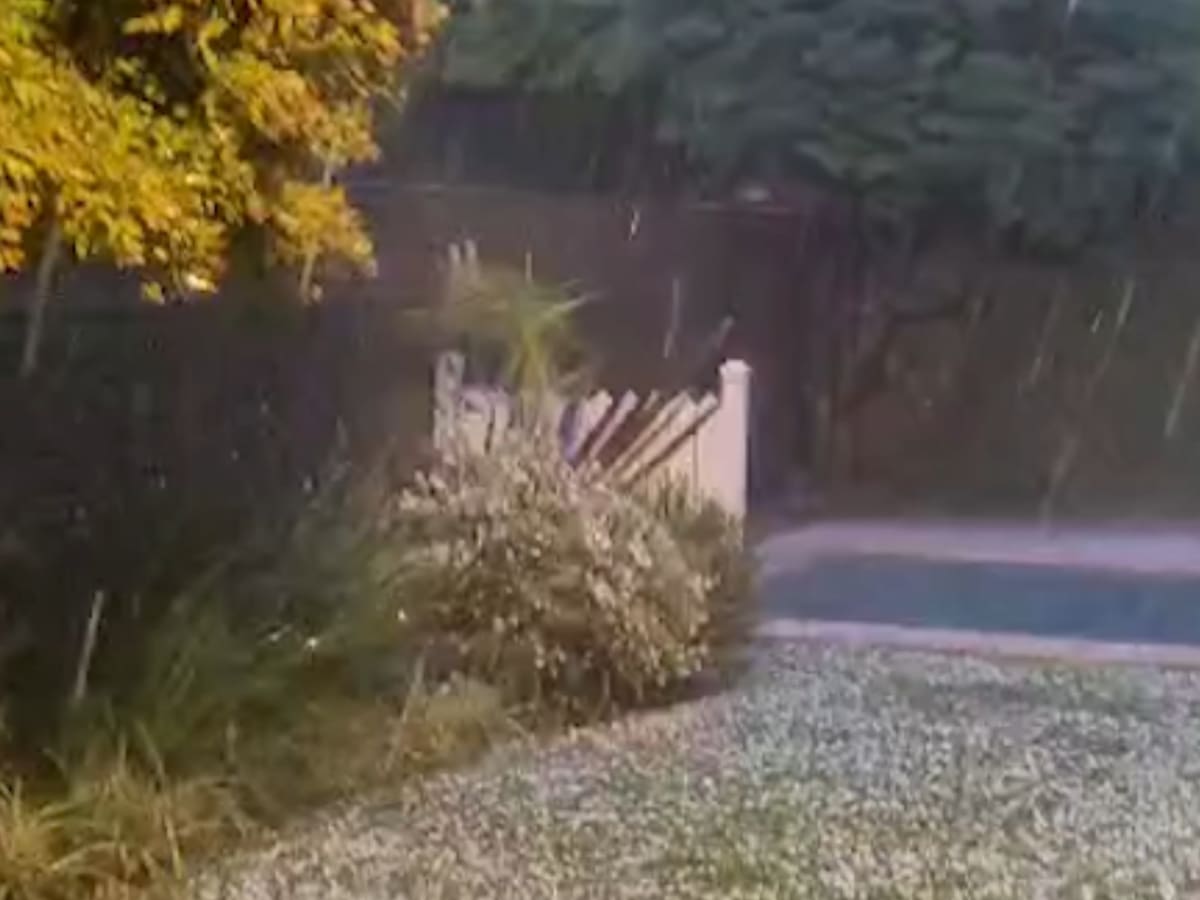 Lluvias y granizo en la provincia de Buenos Aires
