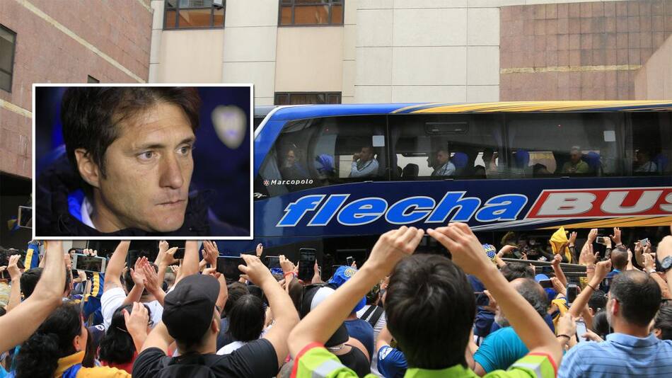 Barros Schelotto demoró la salida de Boca para buscar un rosario de regalo, Copa Libertadores
