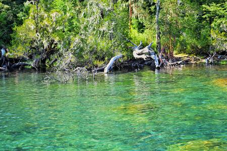 Playa Lago Espejo Chico. Foto/Twitter: @IvanMencia