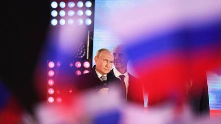 Vladimir Putin en su discurso por la anexión_ Reuters