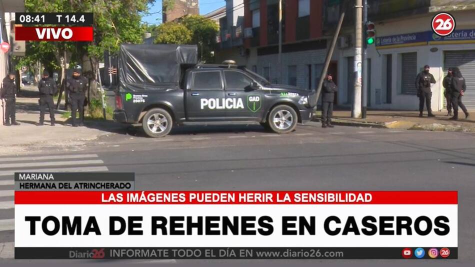 Toma de rehenes en Caseros, CANAL 26