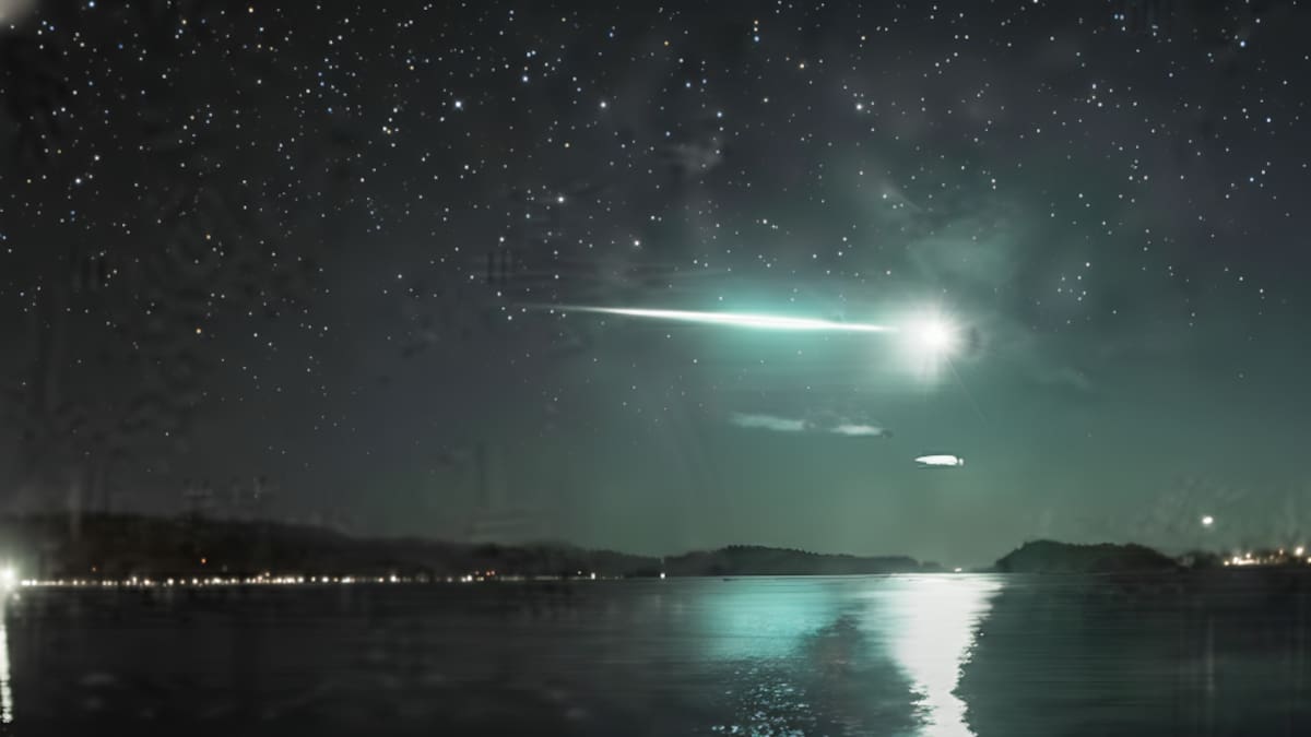 El cielo de Nueva Zelanda se iluminó tras el paso de una brillante "estrella fugaz".