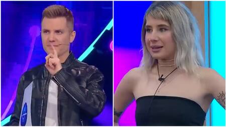 Santiago del Moro y Paloma de Gran Hermano. Foto: captura Telefe.