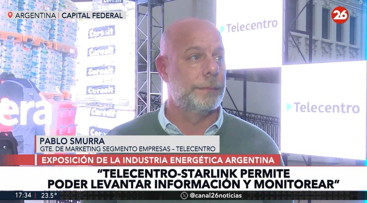 Pablo Smurra en la Exposición de la Industria Energética Argentina.