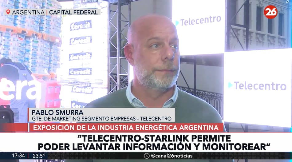 Pablo Smurra en la Exposición de la Industria Energética Argentina.