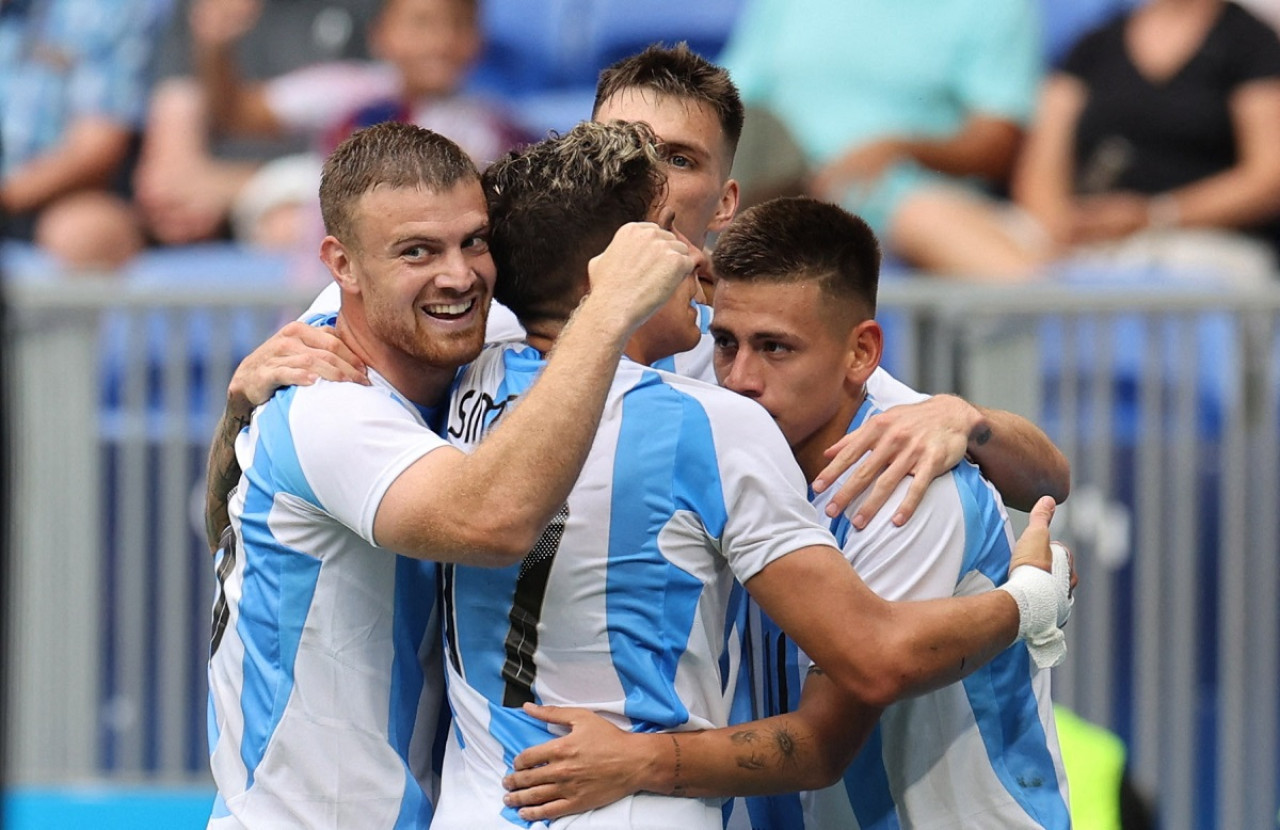 Selección Argentina Sub 23 vs. Ucrania. Foto: Reuters.